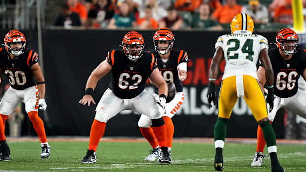 Jaxson Kirkland (62) was released by the Cincinnati Bengals.